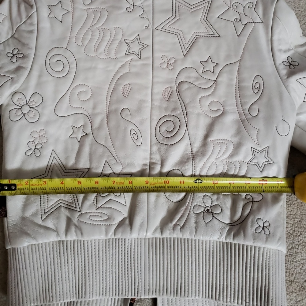 LEATHER.  white jacket- ROCKAWEAR - Picture 8 of 8